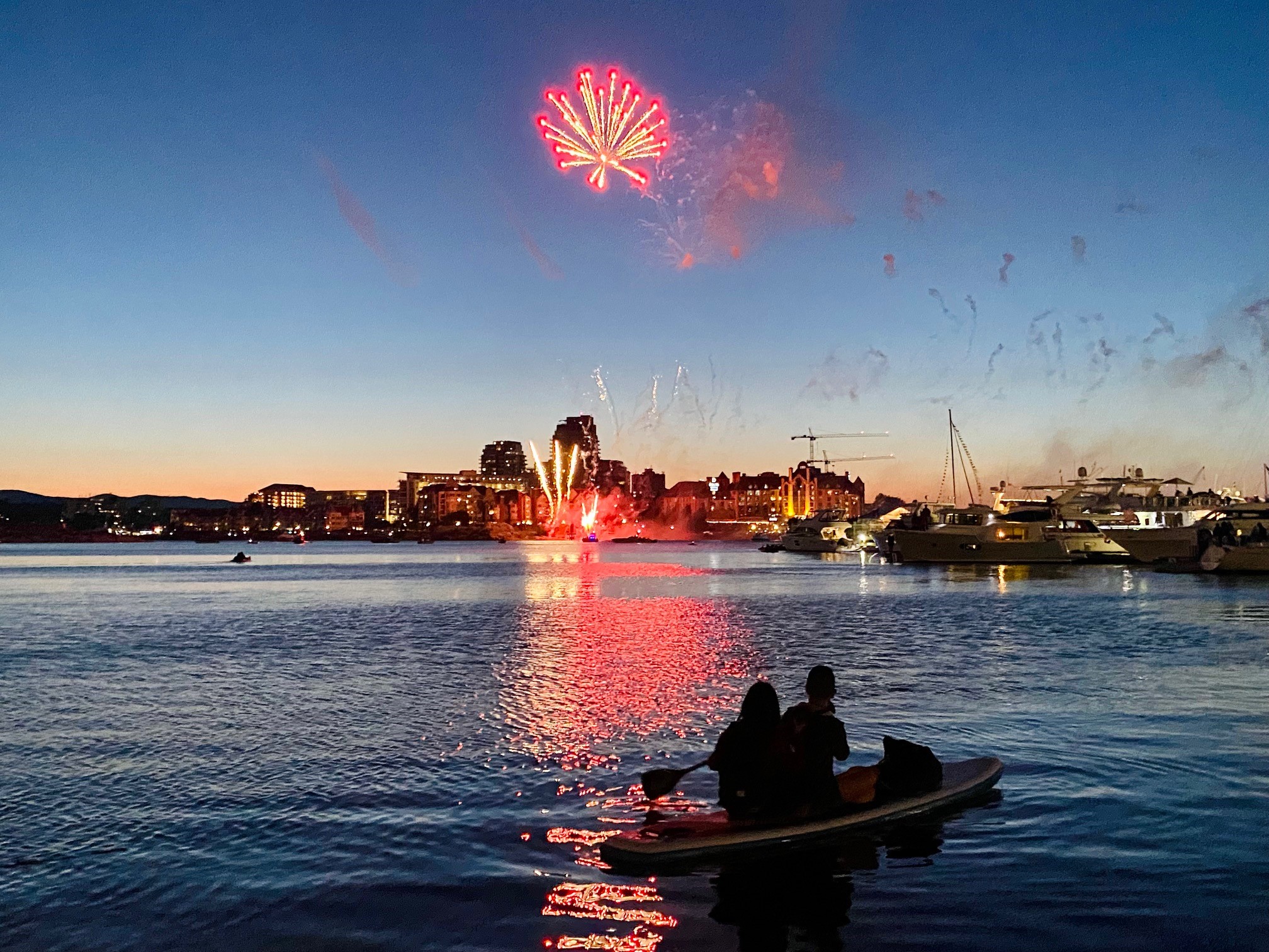 Canada Day fireworks in the Inner Harbour