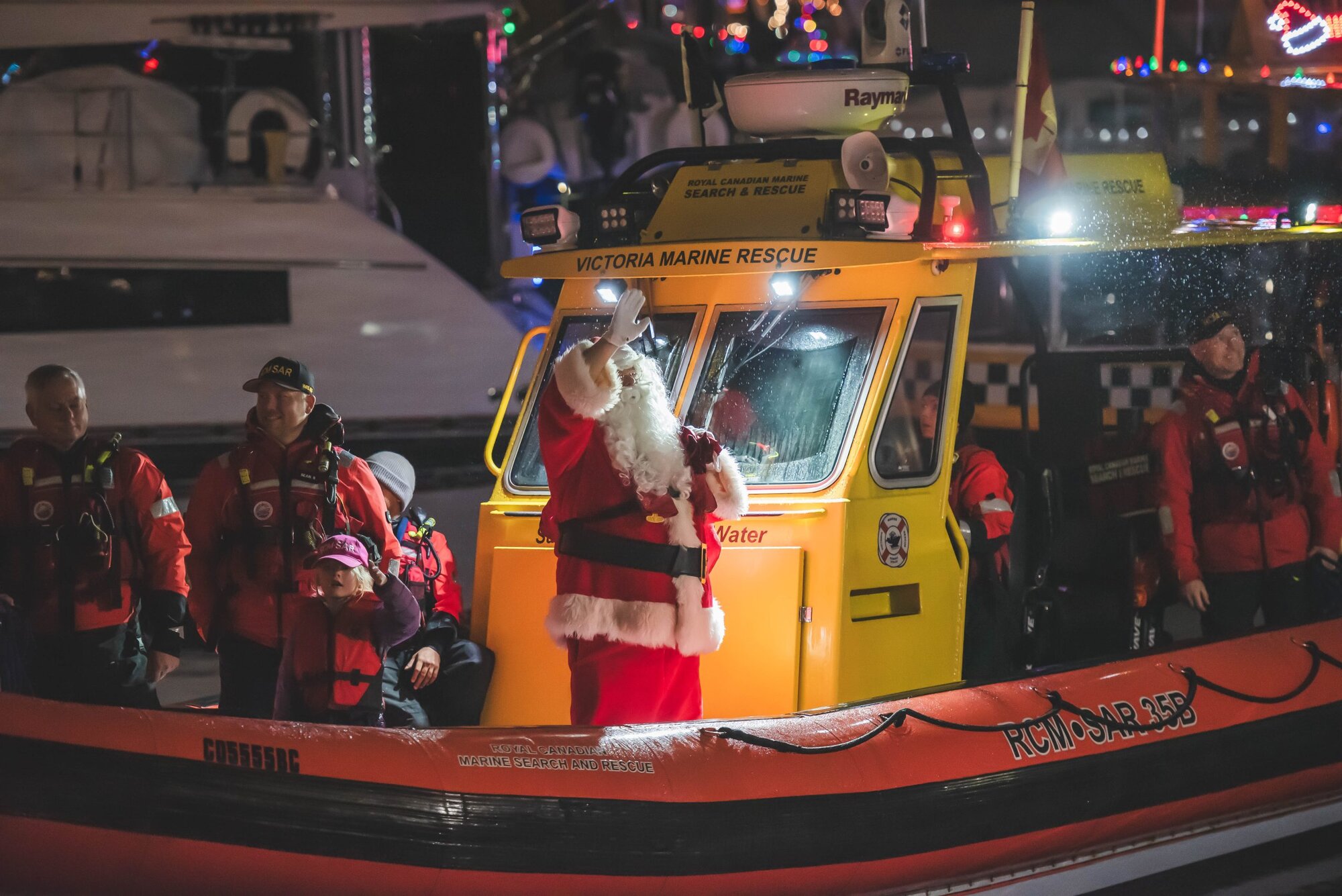 Santa in the harbour