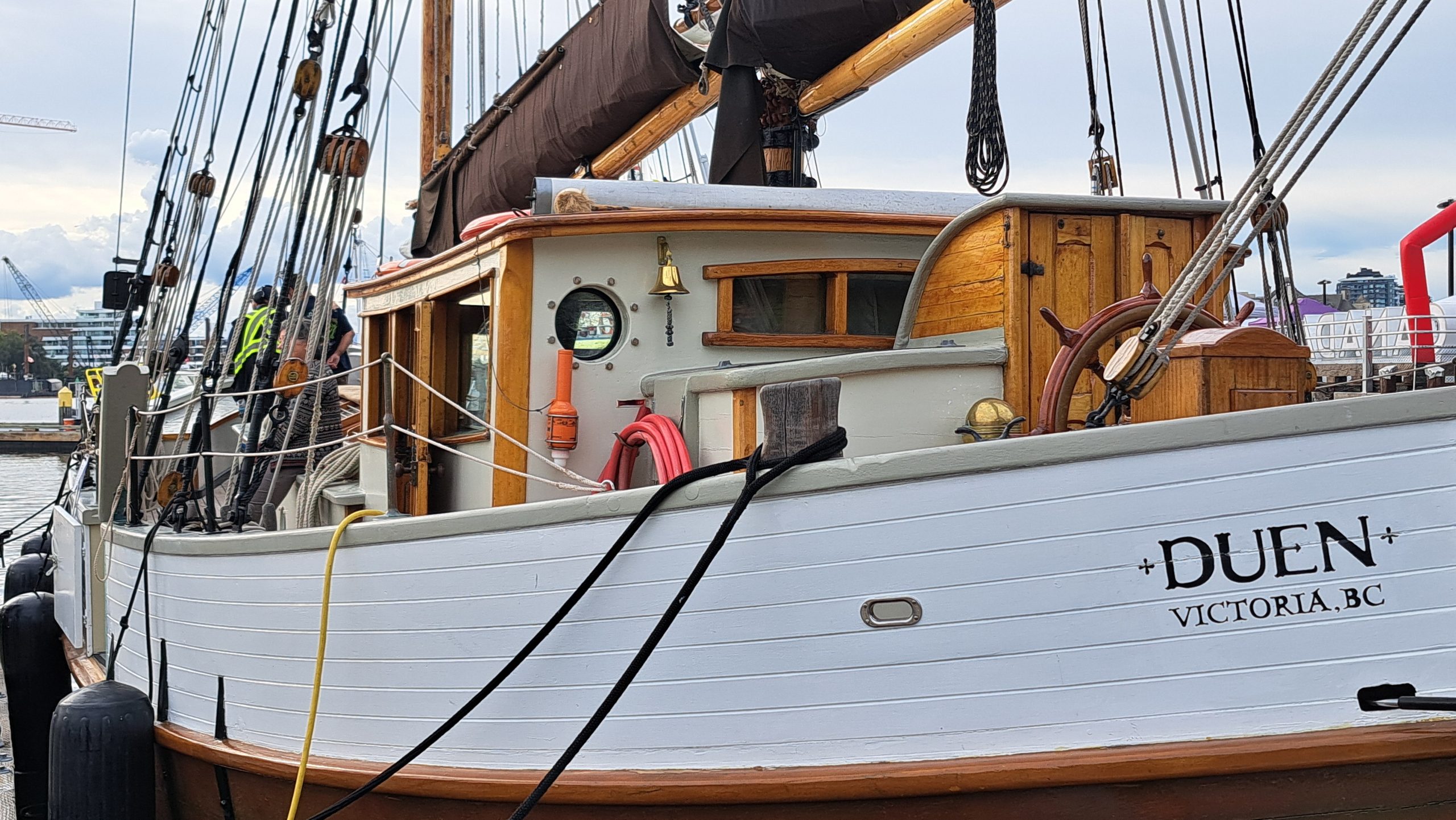A classic boat in the Inner Harbour